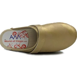 AM-Toffeln Swedish Style Clogs in Gold (100)