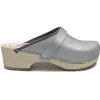 AM-Toffeln Swedish Style Clogs in Silver (100)