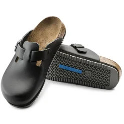 Birkenstock Boston SL Super-Grip Narrow in Black (60196)