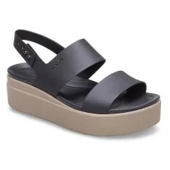 Crocs Brooklyn Low Wedge (206453) - Black/Mushroom