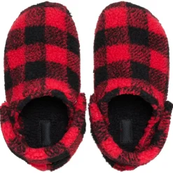 Crocs Classic Buffalo Check Cozzzy Slipper (210755) - Varsity Red/Black
