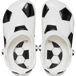 Crocs Classic Football Soccer Kids Clog (210157) - White/Black