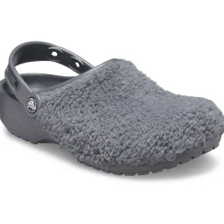 Crocs Classic Fuzz Mania Clogs - Slate Grey