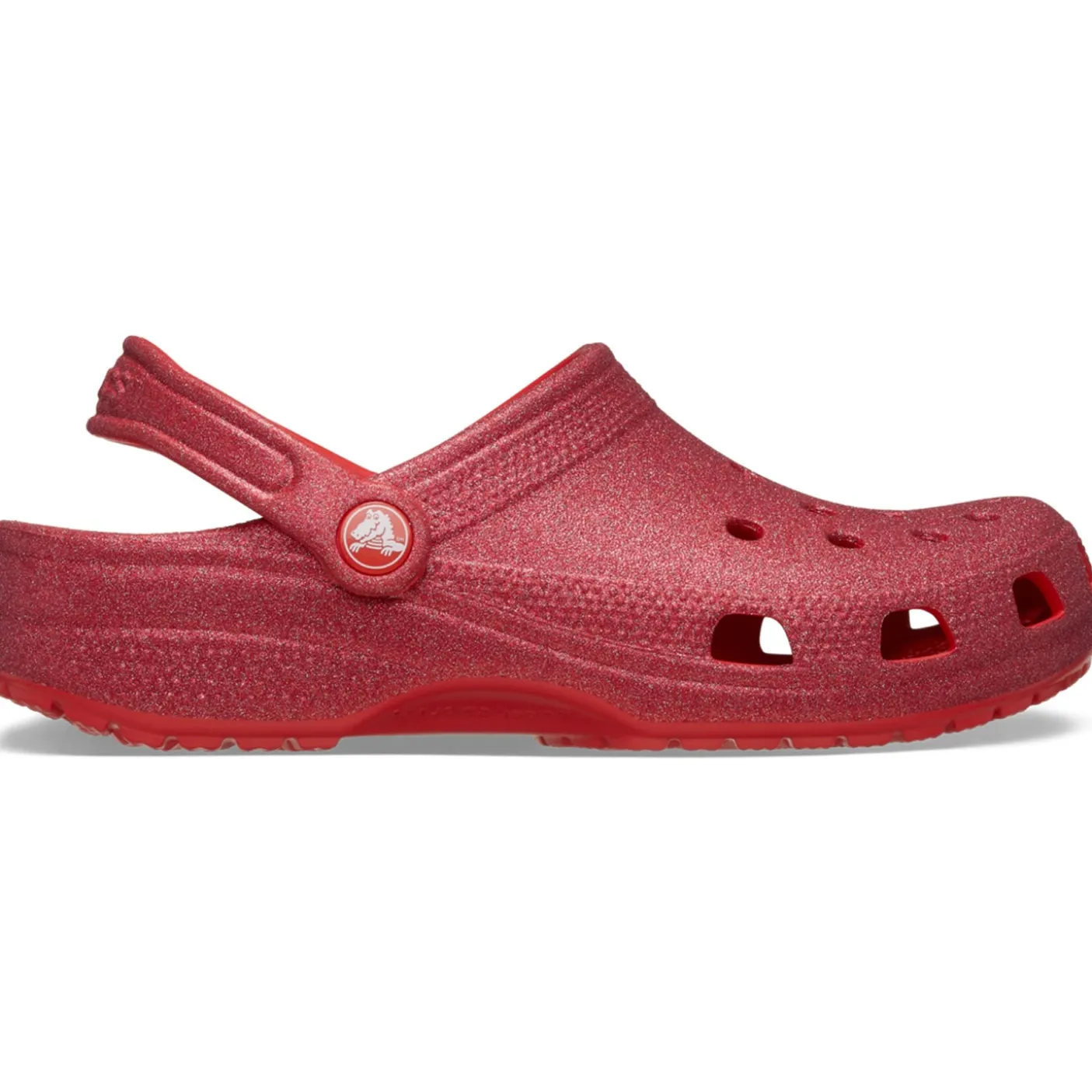 Crocs Classic Glitter Clogs (205942) - Cherry Red