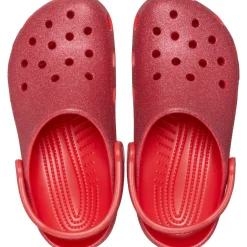 Crocs Classic Glitter Clogs (205942) - Cherry Red