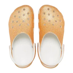 Crocs Classic Glitter Clogs (205942) - Orange Sorbet