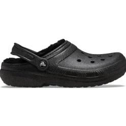 Crocs Classic Glitter Fuzz Lined Clog (211928) - Black
