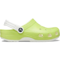 Crocs Classic Glow in the Dark Kids Clogs (209158) - Limeade
