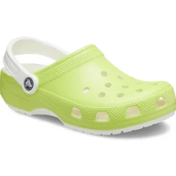 Crocs Classic Glow in the Dark Kids Clogs (209158) - Limeade