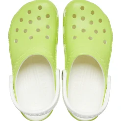 Crocs Classic Glow in the Dark Kids Clogs (209158) - Limeade