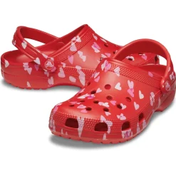 Crocs Classic Hearts Clog (209682) - Cherry Red