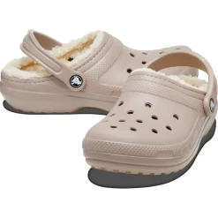Crocs Classic Lined Clog (203591) - Mushroom/Bone