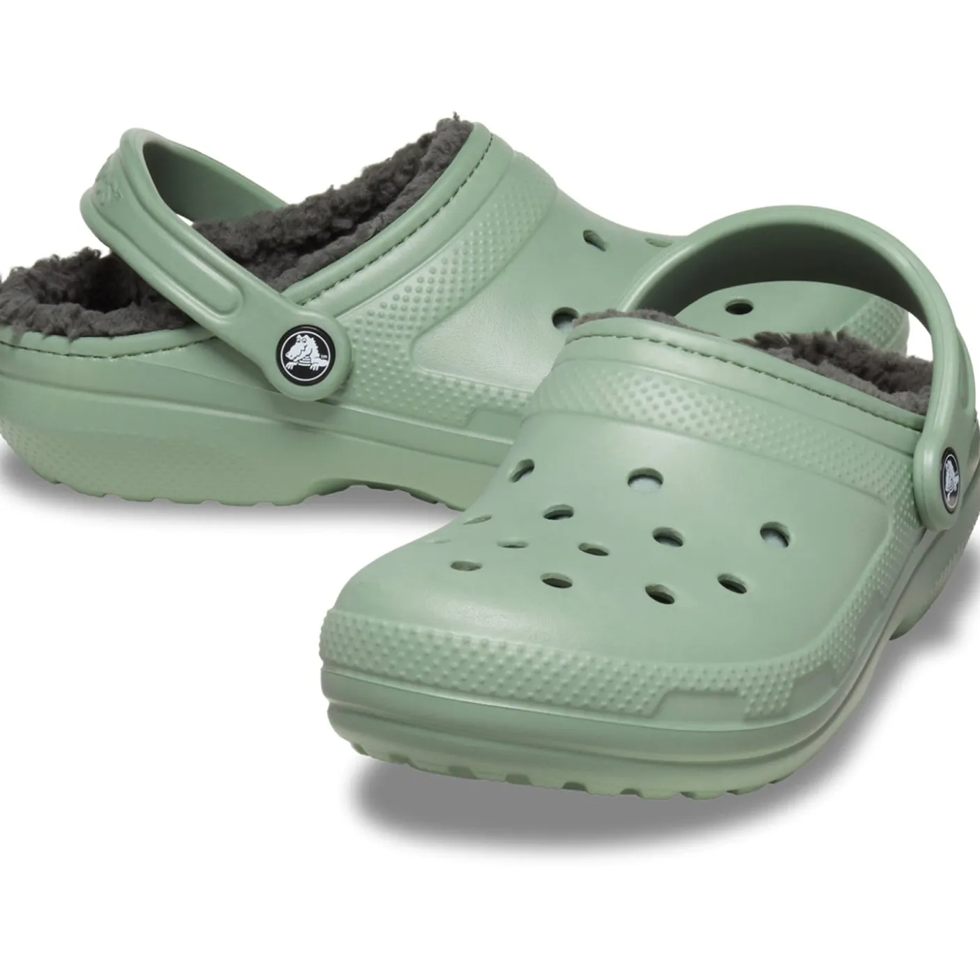 Crocs Classic Lined Clog (203591) - Moss/Multi