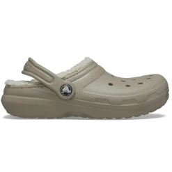 Crocs Classic Lined Kids Clogs (207010) - Mushroom/Bone