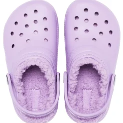 Crocs Classic Lined Kids Clogs (207010) - Orchid