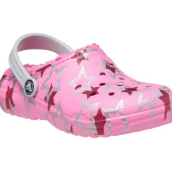 Crocs Classic Lined Kids Disco Dance Party Clog (208085) - Taffy Pink/Multi