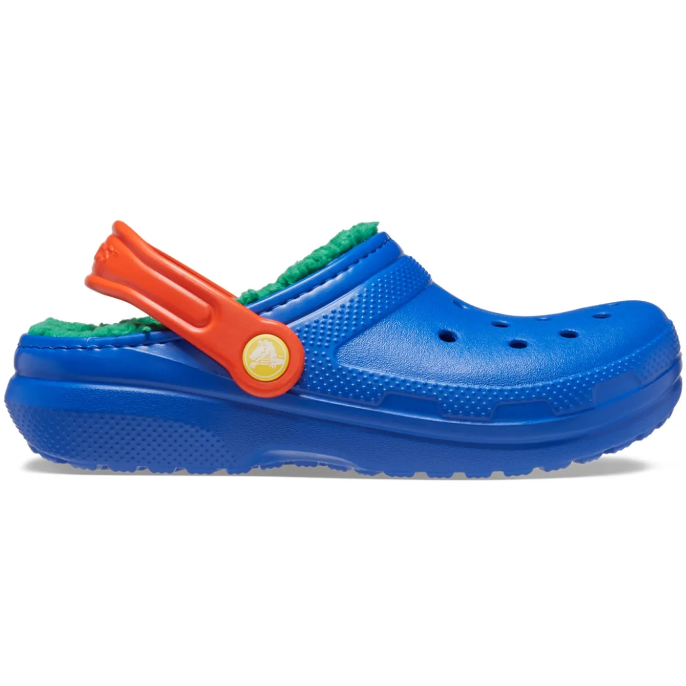 Crocs Classic Lined Kids Clogs (207010) - Blue Bolt/Multi