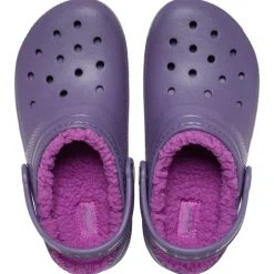 Crocs Classic Lined Kids Clogs (207010) - Nightshade