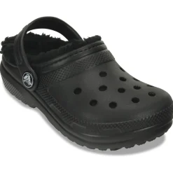 Crocs Classic Lined Kids Clogs (207010) - Black/Black