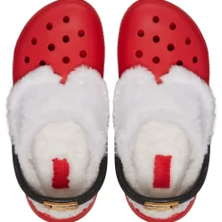 Crocs Classic Lined Santa Clog (210933) - Varsity Red/Multi