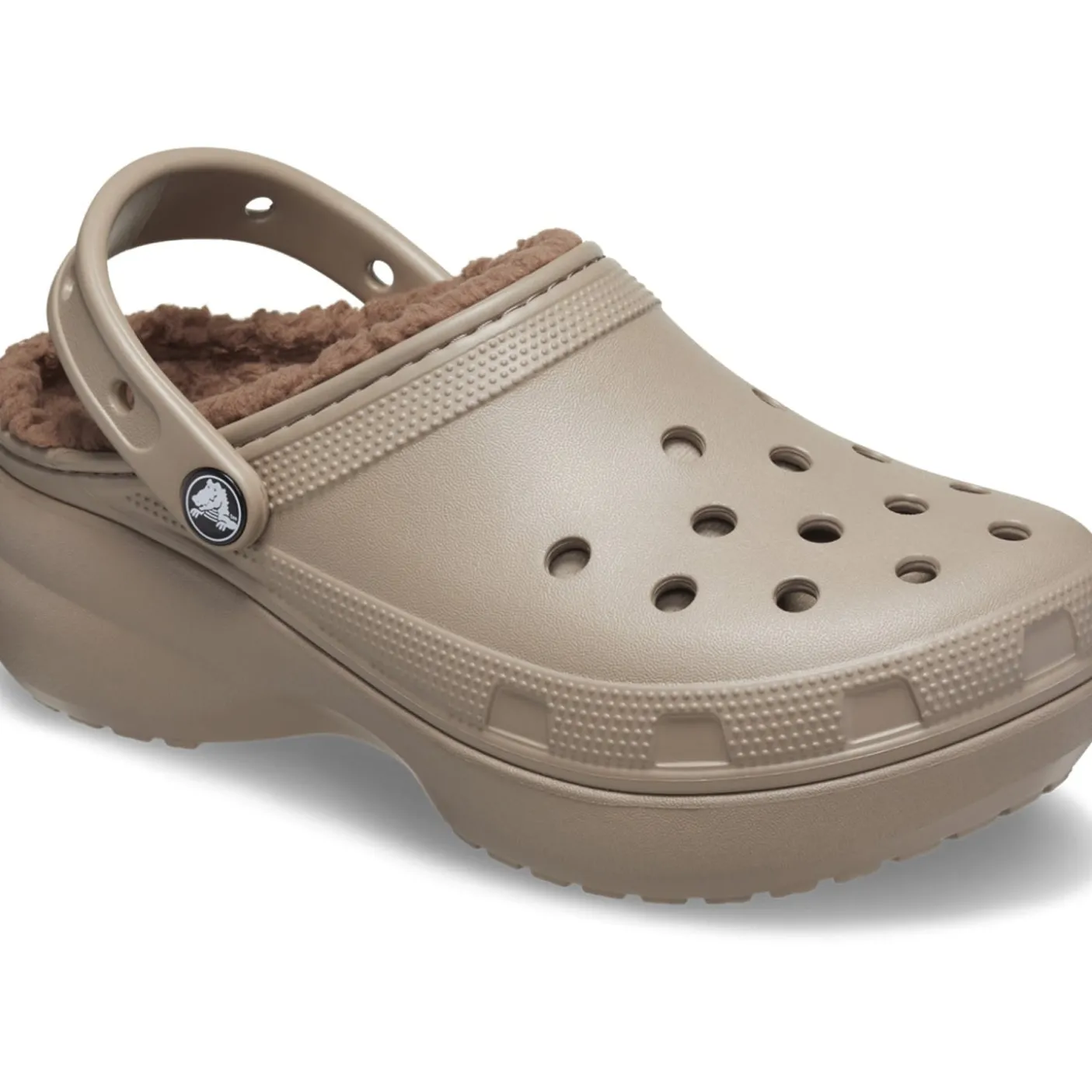 Crocs Classic Platform Lined Clog (207938) - Mushroom
