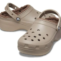 Crocs Classic Platform Lined Clog (207938) - Mushroom