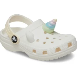 Crocs I AM Rainbow Unicorn Horn Toddlers Clogs (209701) - Chalk