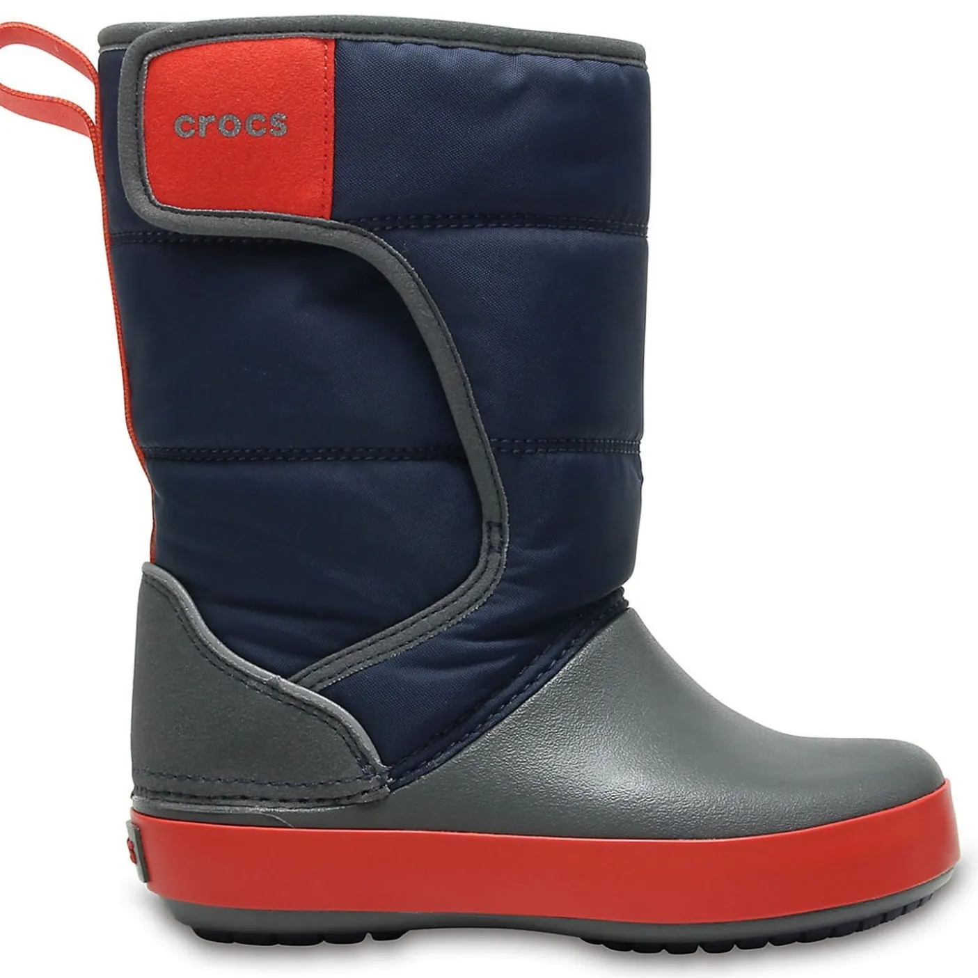 Crocs LodgePoint Kids Snow Boot - Navy/Slate Grey