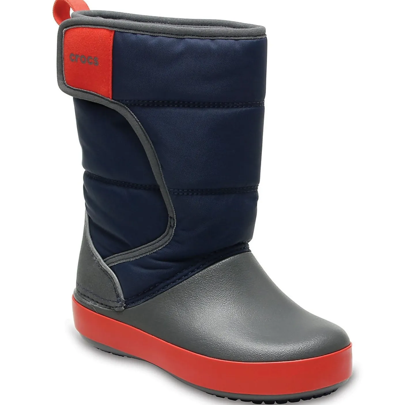 Crocs LodgePoint Kids Snow Boot - Navy/Slate Grey