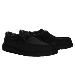 Hey Dude Wally Canvas (40700) - Black/Black