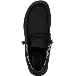 Hey Dude Wally Canvas (40700) - Black/Black