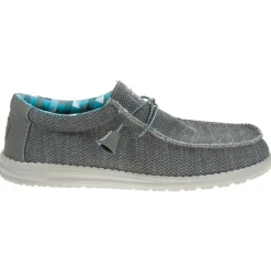 Hey Dude Wally Sox Textile (40019) - Charcoal