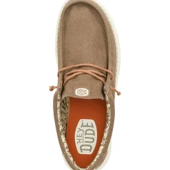 Hey Dude Wally Waxed Canvas (41873) - Walnut