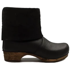 Sanita Alison Roll-top Clog Boots in Black (454444)