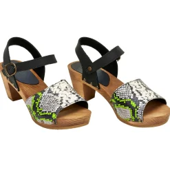 Sanita Clearance Sassia Square Flex Sandals in Lime (472627)