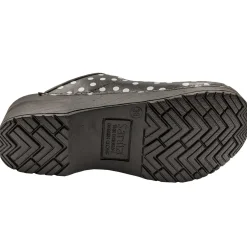 Sanita Fenja Spotty Flexible Clogs in Black (457048)