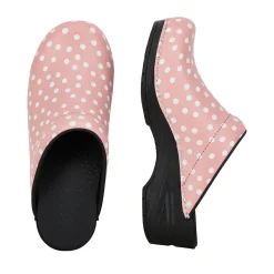 Sanita Fenja Spotty Flexible Clogs in Rose (457048)
