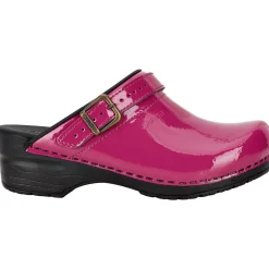 Sanita Freya Patent Flexible Clogs in Fuchsia (457548)