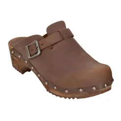 Sanita Kristel Traditional Clogs in Antique Brown (455205)