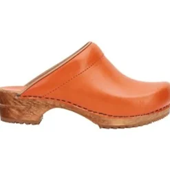 Sanita Lotte Wooden Clogs in Orange (470009)