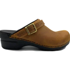 Sanita Morse Oiled Danish Clogs in Chestnut (1200038)