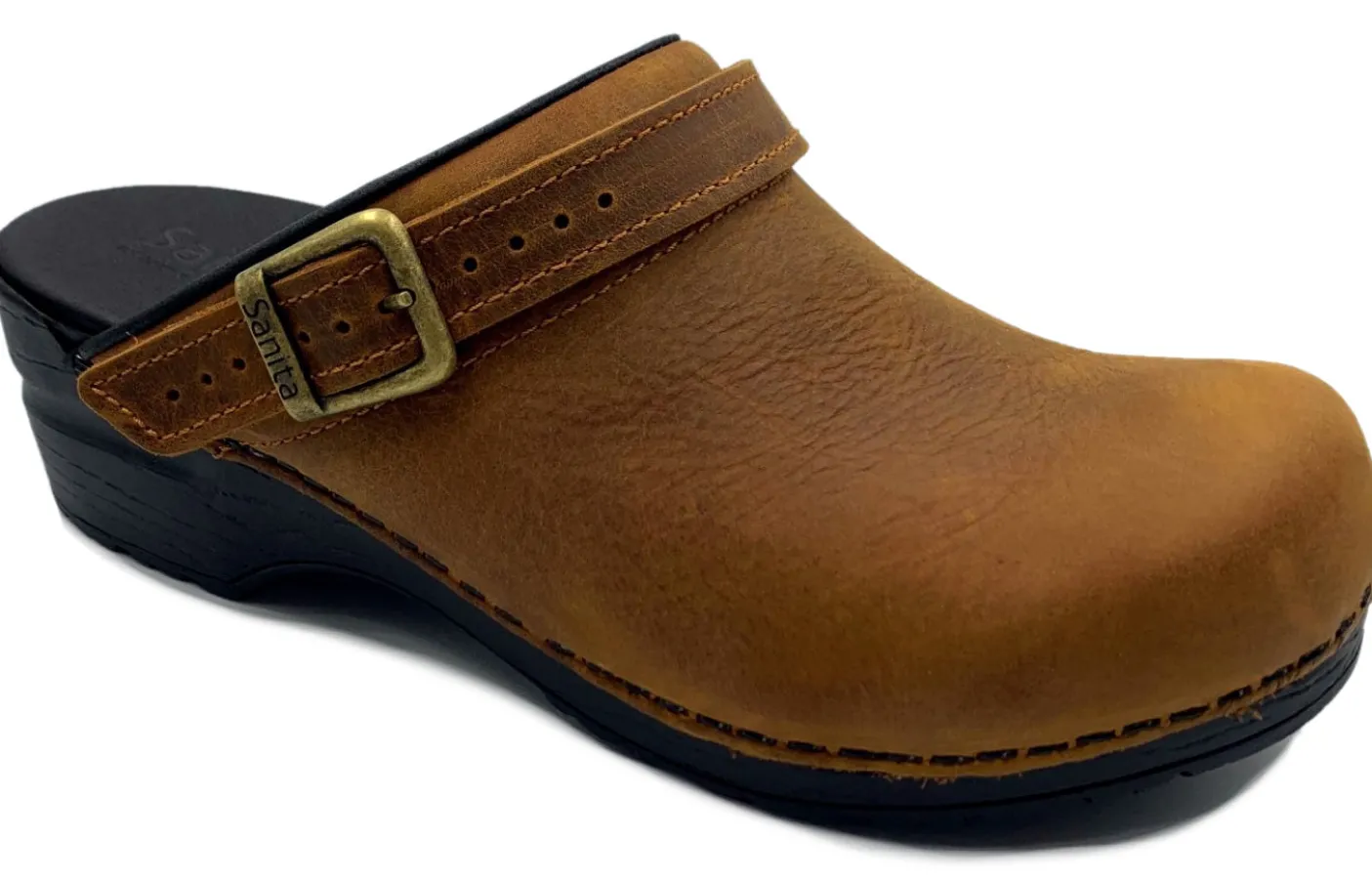 Sanita Morse Oiled Danish Clogs in Chestnut (1200038)