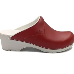 Sanita Nurse Pastel Working Clogs in Red (101510314)