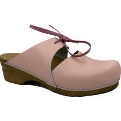 Sanita Osay Lace-Up Clog Sandals in Rose (472018)