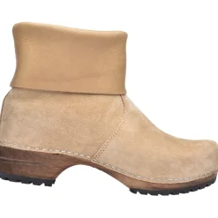Sanita Sussi Roll-top Suede Clog Boots in Nature (477110)