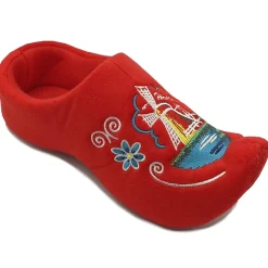 World of Clogs Dutch Clog Slippers in Red
