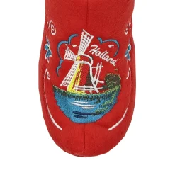 World of Clogs Dutch Clog Slippers in Red